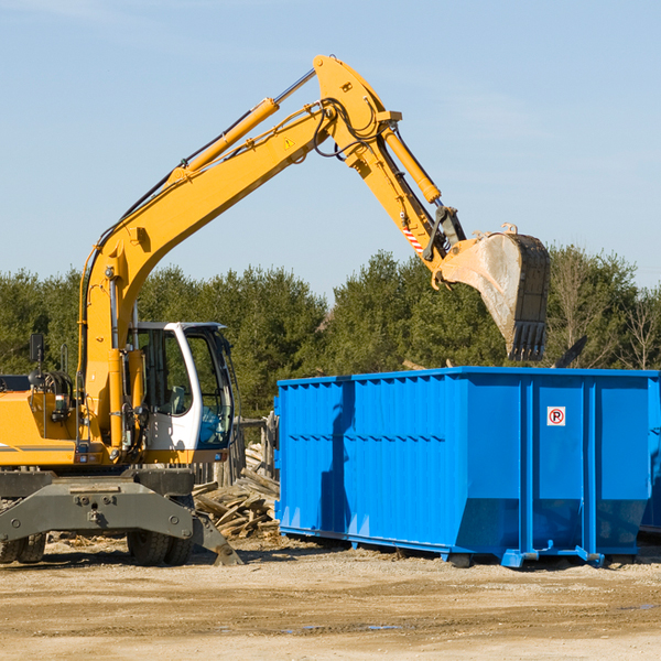 are there any restrictions on where a residential dumpster can be placed in Searingtown New York